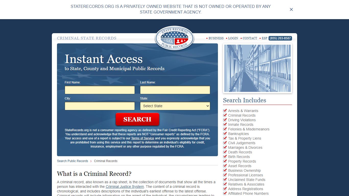 Access State Records Online - StateRecords.org